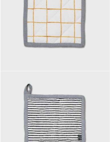 Big Grid Pot Mat - Yellow