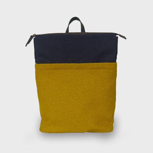 Cala Backpack - Harris Tweeed - Moss Green