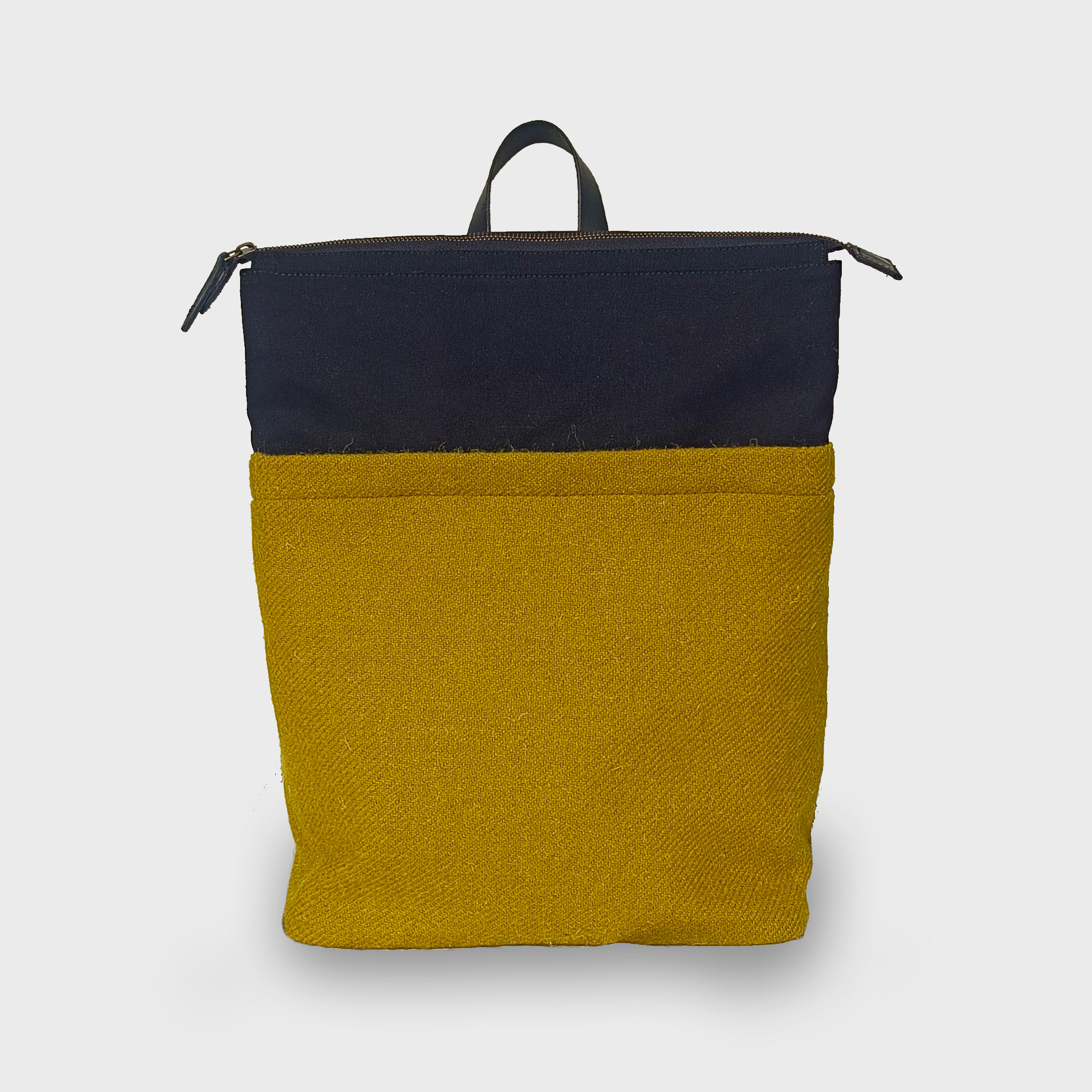 Cala Backpack - Harris Tweeed - Moss Green