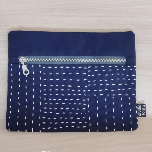 Kantha Embroidered Pouch