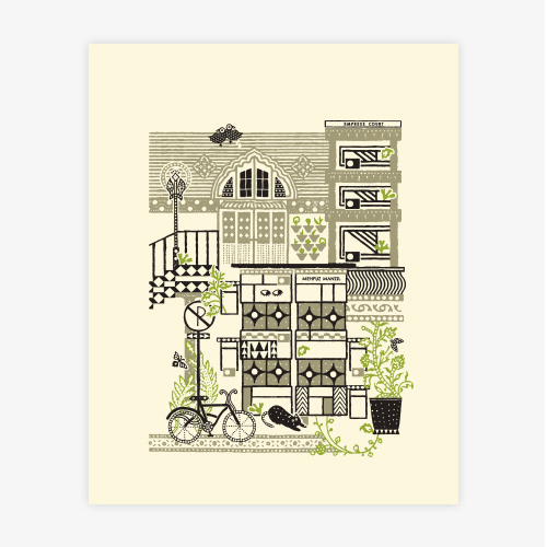 Green in a grey town